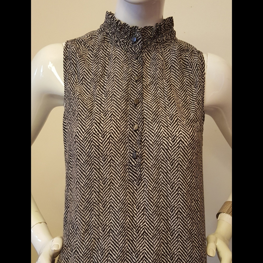 JCrew Sleeveless Silk Blouse